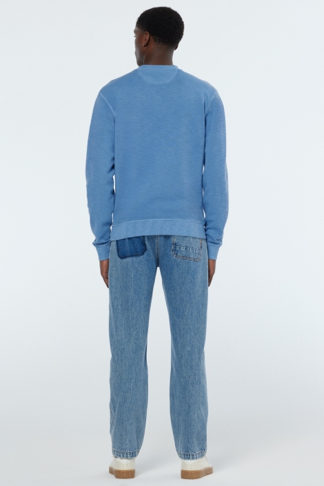 Scotch & Soda garment dye structured sweatshirt